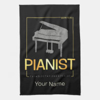 Piano Born To Be Pianist Musician Vintage Design