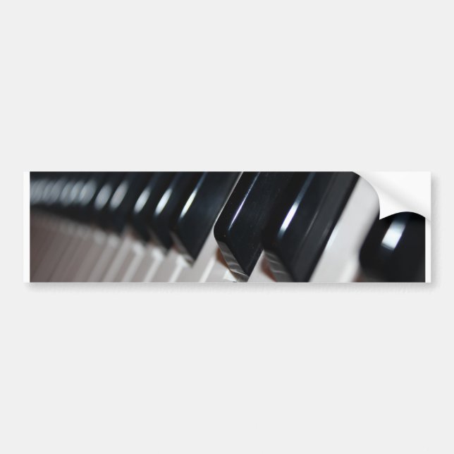 Piano Bumper Sticker (Front)