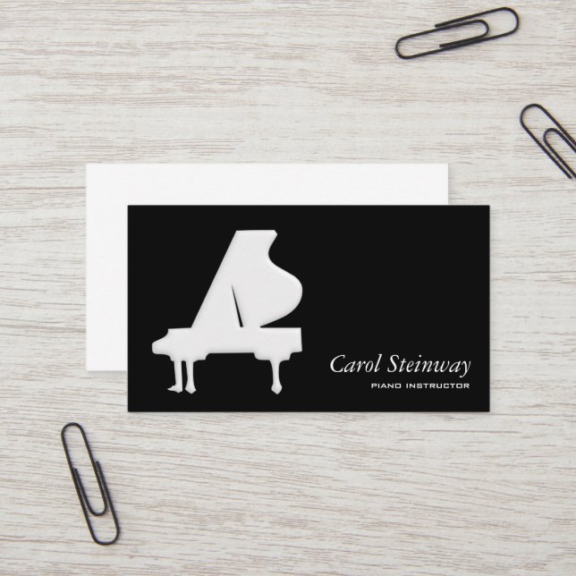 Piano Business Card (Front/Back In Situ)
