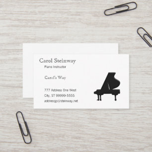 Piano Business Card