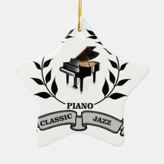 piano c jazz ceramic tree decoration