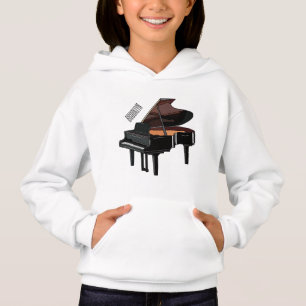 Piano cartoon illustration