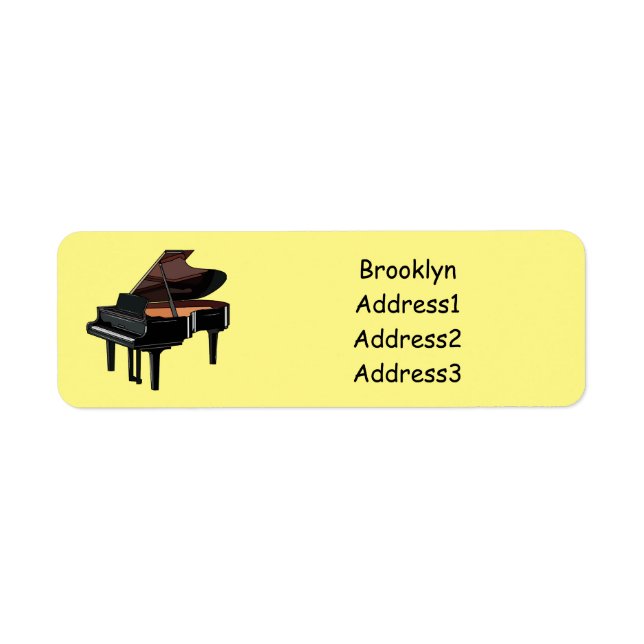 Piano cartoon illustration (Front)