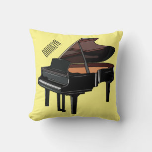Piano cartoon illustration cushion