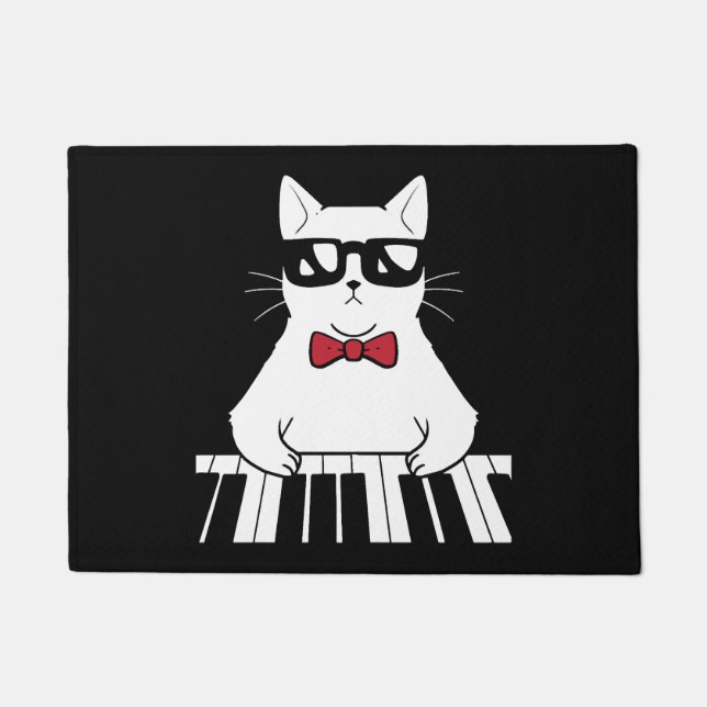 Piano Cat Doormat (Front)