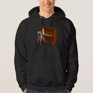Piano Cat Piano Keyboard Meowsicians Hoodie