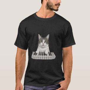 Piano Cat Tee Shirt