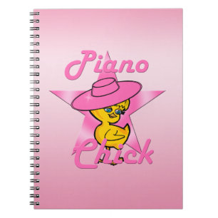 Piano Chick #8 Spiral Notebook