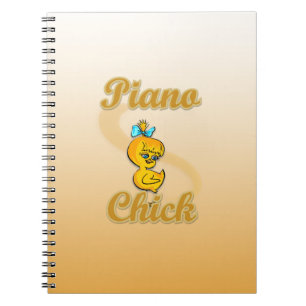 Piano Chick Spiral Notebook