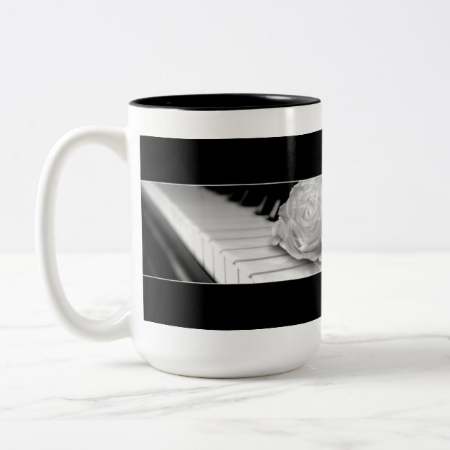 Piano - Coffee, Tea Mug, Cup (Left)