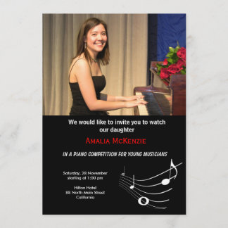 Piano Competition Invitation