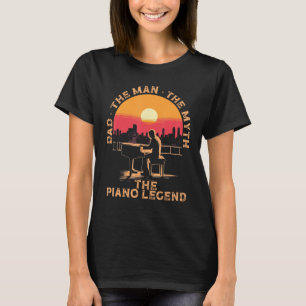 Piano Dad Piano Man Pianist Keyboard Musician Fath T-Shirt
