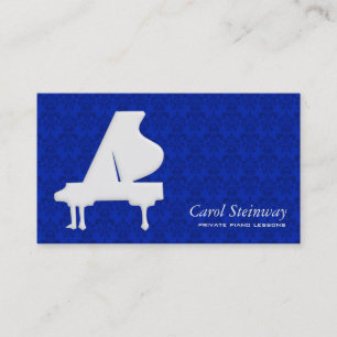 Piano Damask Business Card