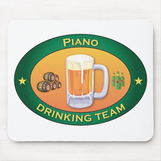Piano Drinking Team Mouse Pad (Front)