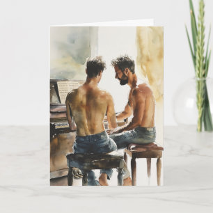 Piano Duet Sunlight Card