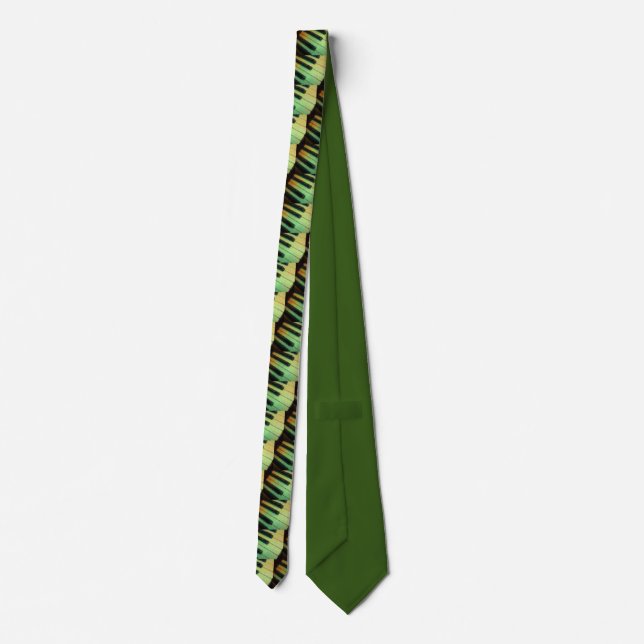 Piano  Electric Green Tie (Back)