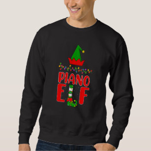Piano Elf Matching Family Lighting Christmas Sweatshirt