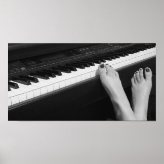 Piano & Feet Poster