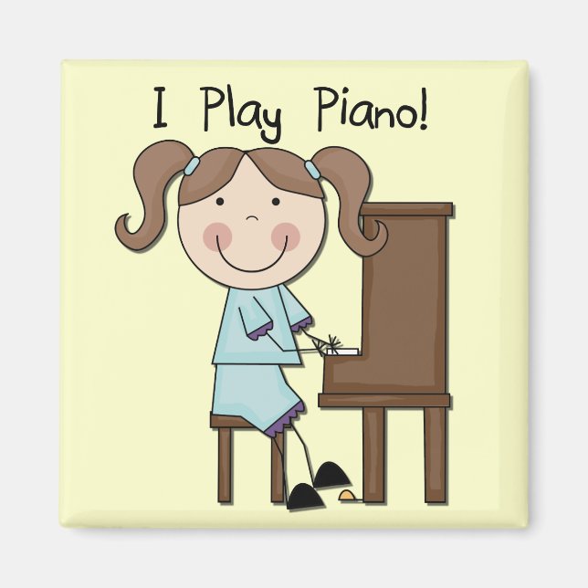 Piano - Female Tshirts and Gifts Magnet (Front)