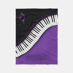 Piano Fleece Blanket