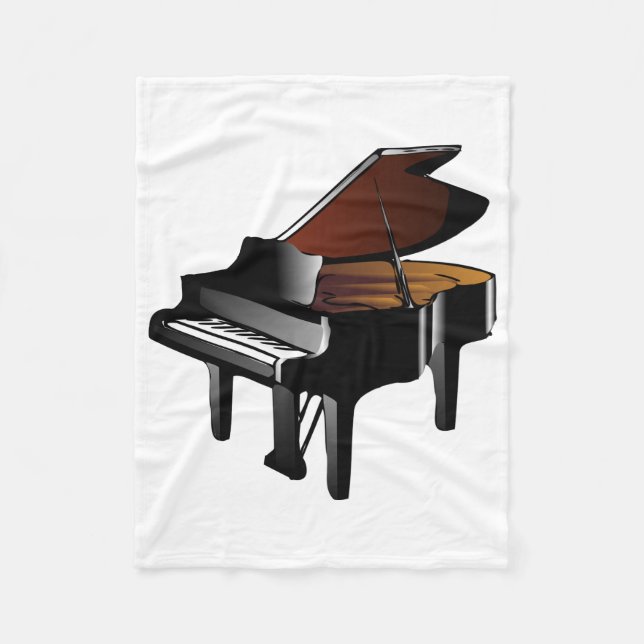 Piano Fleece Blanket (Front)