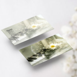 Piano, Flowers and Stars Business Card
