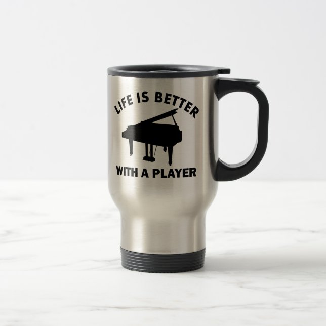 Piano gift designs travel mug (Right)