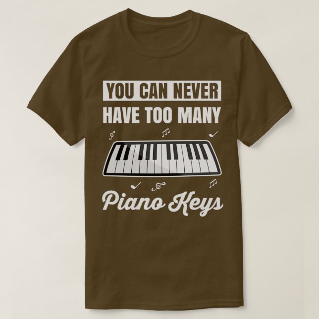 Piano Gift Keyboard Pianist Piano Music  T-Shirt (Design Front)