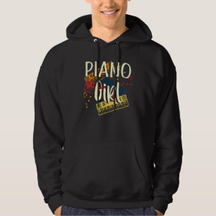 Piano Girl Pianist Hoodie
