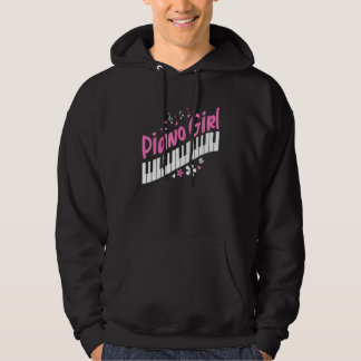 Piano Girl  Pianist Music Keyboardist Musician Out Hoodie