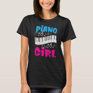 Piano Girl Pianist Music Keyboardist Musician Out T-Shirt