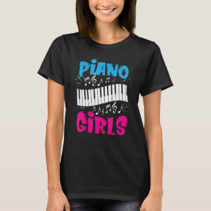 Piano Girl Pianist Music Keyboardist Musician Out T-Shirt
