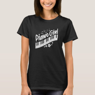 Piano Girl Pianist Music Keyboardist Musician Out T-Shirt