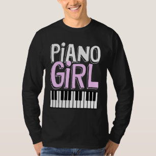 Piano Girl Pianist Music Keyboardist Musician Out T-Shirt