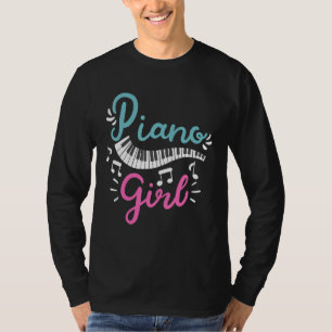 Piano Girl Pianist Piano Player Keyboard T-Shirt