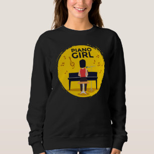 Piano Girl Professional Musician Musical Instrumen Sweatshirt