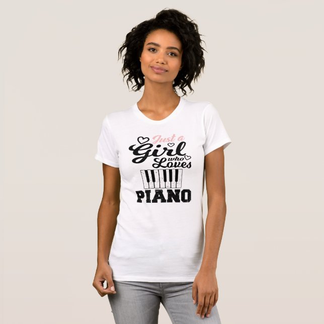 Piano Girl   T-Shirt (Front Full)