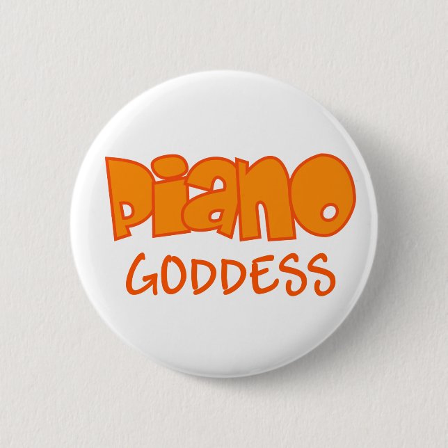 Piano Goddess Music Button (Front)