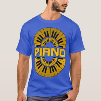 Piano gold colour T-Shirt