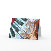 PIANO GREETING CARD