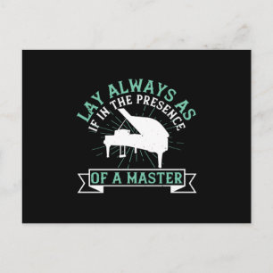 Piano - If In The Presence Of A Master Postcard