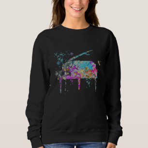 Piano Instrument Silhouette Pianos 1 Sweatshirt
