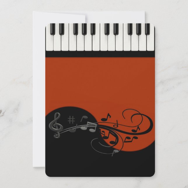 Piano Invitation (Front)