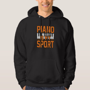 Piano Is Sport Music Player Teacher Musician Graph Hoodie