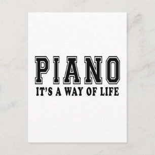 Piano It's way of life Postcard