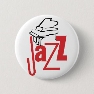 Piano Jazz 6 Cm Round Badge