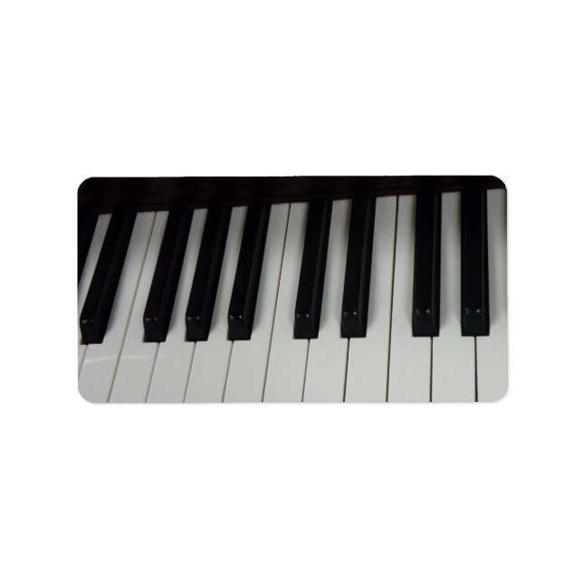 Piano key labels (Front)