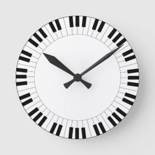 Piano Key Wall Clock