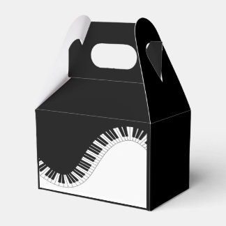 Piano Keyboard Black and White Music Design Favour Box
