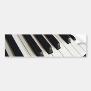 Piano Keyboard Bumper Sticker